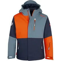 TROLLKIDS Hallingdal Jacke - Steel Blue / Flame Orange - 152 cm