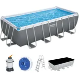 BESTWAY Frame Pool Komplett-Set 488x244x122cm