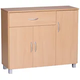 Wohnling Sideboard 90 x 75 x 30 cm buche nachbildung