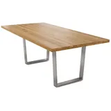 58 aufm Kessel Daisey 140 x 77 x 90 cm Wildeiche geölt beige