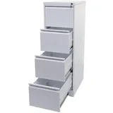 MCW Aktenschrank Büroschrank Stahlschrank, Format Legal + A4 abschließbar 134x46x62cm ~ weiß