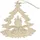 Hti-Living Fensterbild Holz 4er Set Adventskerze beige