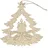 Hti-Living Fensterbild Holz 4er Set Adventskerze beige