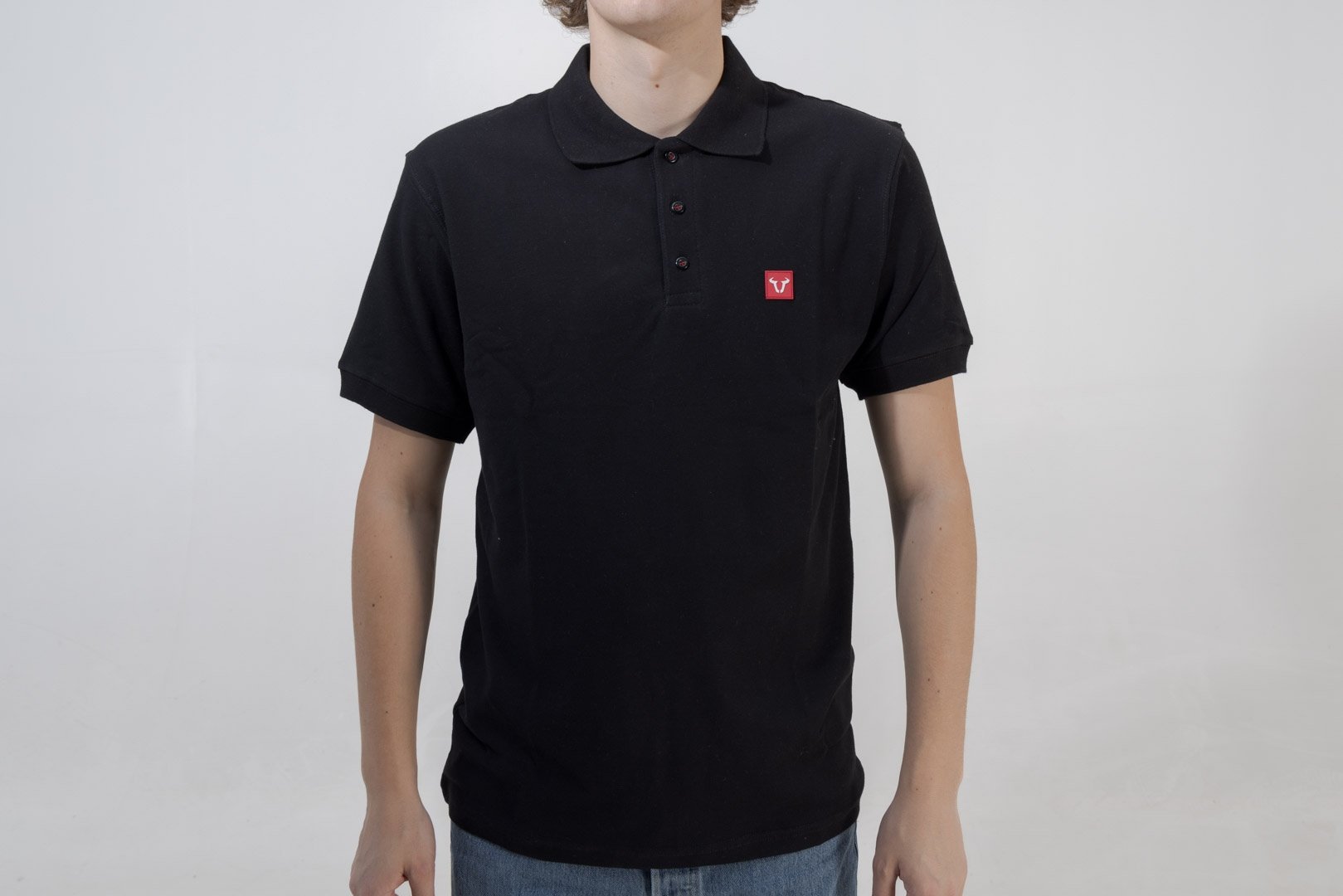 SW-Motech Polo-Shirt - Core Line. Schwarz. Herren. Größe L., schwarz