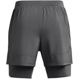 Under Armour Launch 5'' 2in1 Laufshorts Herren 025 castlerock/castlerock/reflective L