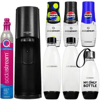 Wassersprudler SodaStream Terra Black + 3 Flaschen + Sirups