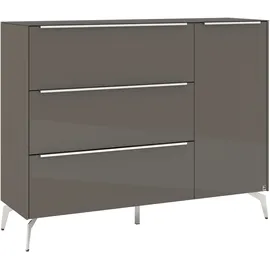 Set One by Musterring Sideboard Reno (1 St), Mit Winkelfuß in diversen Farben, 109 cm Höhe & Farbauswahl grau