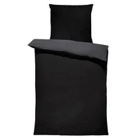 One-home Winter Bettwäsche Doubleface Uni Wende kuschelig flauschig warm