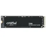 Crucial T705 2TB SSD PCIe Gen5 NVMe M.2, bis zu 14.500MB/s, Microsoft DirectStorage, PCIe 4.0 abwärtskompatibel, Interne Solid State Drive - CT2000T705SSD3