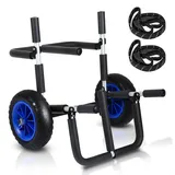 Vigevee Surfwagen Surfboard Transportwagen für SUP-Board Doppel Stand Up Paddle Board Trolley Wagen SUP Transportwagen Klappbar gepolstert inkl. 2 Sicherungsgurte