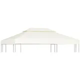 vidaXL Pavillon-Ersatzdach 310 g/m2 Cremeweiß 3x4 m