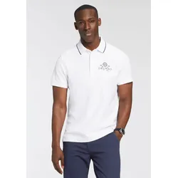 Poloshirt, mit Brustprint, Gr. S (44/46), weiss, , 82083865-S