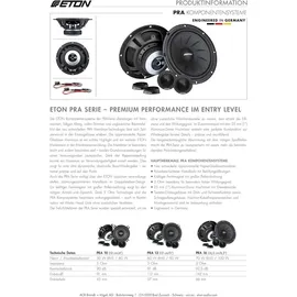 ETON Pra 16 – 16,5cm 2-Wege Compo-Lautsprecher