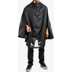 Fahrrad-Regenponcho Bike Poncho black SCHWARZ M