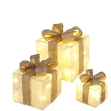 Gravidus LED 3er Set beleuchtete Geschenkbox 6H Timer