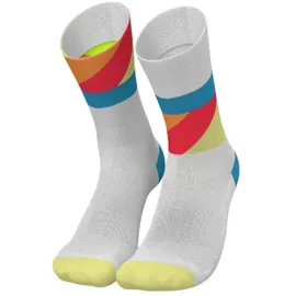 Incylence Strides Laufsocken 1 Paar Weiß/Blau/Gelb 43-46