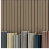 Hexim Wanddekoobjekt Beats Standard Pure Wood (Beats Lamellen 2,75m MDF Lamellenwand Wandpaneele Lamellenverkleidung Wandverkleidung Akusiktpaneele Holzpaneele Natur Holz braun