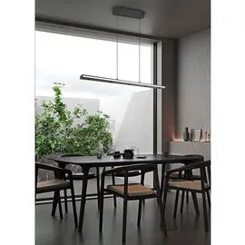 Trio Graham 1-flg. 200 cm eckig schwarz matt