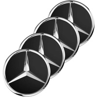 Mercedes-Benz Radnabenabdeckung Stern schwarz matt 4-teiliger Satz A000400270092