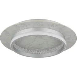 NOWA LED Deckenleuchte "MARY", silber (silberfarben), 1 flammig, Ø 40,00cm H: 8,20cm,, Lampen, Farbtemperatur von 2700 K bis 6500 K