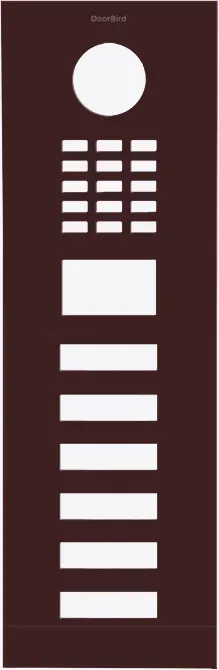 DoorBird D2106V Frontblende Schwarzrot, Edelstahl, pulverbeschichtet, seidenmatt