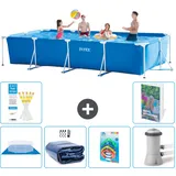 Rechteckiger Frame Pool - 450x220x84 Cm - 7-teilig  S46