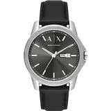 Armani Exchange, Armbanduhr, Banks, Silber, (Analoguhr, 44 mm)