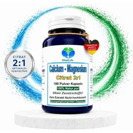 VitalLife Calcium Magnesium Citrat Komplex Kapseln 180 St.