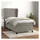 vidaXL Boxspringbett mit Matratze Hellgrau 180x200 cm Samt