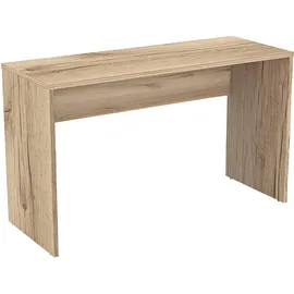 Home Affaire Schreibtisch HOME AFFAIRE "AGAPI", braun (eiche grand natural, eiche grand natural, eiche grand natural), B:130cm H:75cm T:50cm, Tische, Schreibtisch, Breite 130, Computertisch im modernen Design & viel Arbeitsfläche