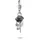 Thomas Sabo True Romance Rose Charm schwarz, silber 2232-664-11