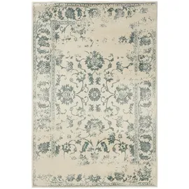 benuta Vintage-Teppich, Creme, Mintgrün, Kunststoff, Vintage, Rechteckig, 200x300 cm, Oeko-Tex® Standard 100, für Fußbodenheizung geeignet, in verschiedenen Größen erhältlich, pflegeleicht, Teppiche & Böden, Teppiche, Vintage-Teppiche