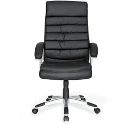 KADIMA DESIGN Schreibtischstuhl LIRI Kunstleder, ergonomisch, hohe Rückenlehne, Wippmechanik, bis 120 kg