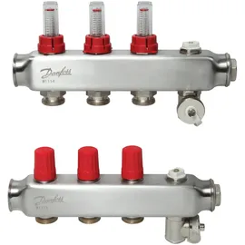 Danfoss SSM Verteiler-Setsatz 3+3 m/Flowmeter und Endstück