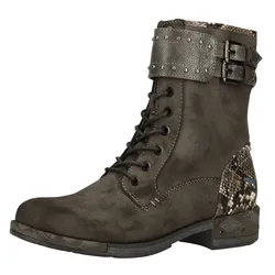 MUSTANG Stiefelette modische Damen Kunst-Leder-Stiefel mit Reißverschluss 1332-506-20 Anthrazit - 37