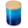 Le Creuset Vorratsdose mit Holz-Deckel, Steinzeug, 540 ml, 10 cm, Azure,