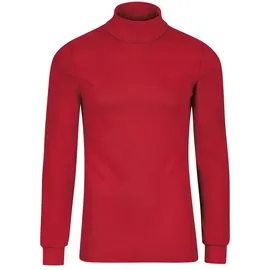 TRIGEMA Rollkragenshirt "TRIGEMA Langarm Ski- und Sport-Rollkragenpullover", Herren, Gr. XS, braun (kirsch), Feinripp, 100% Baumwolle (Bio-Baumwolle kbA), Basic, normal, ohne Ausschnitt, Shirts
