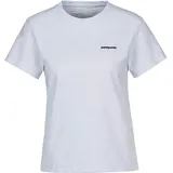 Patagonia P-6 Logo Responsibili-Tee Grau/Weiß L