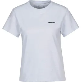 Patagonia P-6 Logo Responsibili-Tee Grau/Weiß L