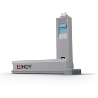 Lindy USB-C® Port Schloss 4er Set Blau inkl. 1 Schlüssel 40465