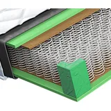 Boxxx Federkernmatratze, Weiß, Textil, H4, 140x200 cm, Oeko-Tex® Standard 100, atmungsaktiv, alternative Größen erhältlich, Schlafzimmer