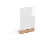 Vicco Geschirrspülerfront Blende Küchenzeile R-Line, 45 cm Goldkraft Weiß