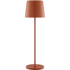 Brilliant LED Tischleuchte "Kaami - mobile LED Außen Tischlampe", braun (terracotta), Ø 10cm H: 37cm, 1 Stk., Leuchten, mobile LED Außen Tischlampe, 37 cm, 310 lm, Touchdimmer, USB, LED Tischleuchte