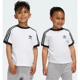 Adidas Adicolor Trefoil 3-Streifen Kurzarm-T-Shirt White 128