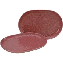 CreaTable Orient Mandala Servierplatten-Set rot, 2-tlg. (21631)
