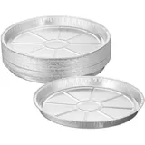 Relaxdays Grillschale Ø 27,5 cm Aluminium silber