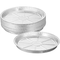 Relaxdays Grillschale Ø 27,5 cm Aluminium silber