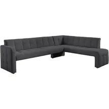 exxpo - sofa fashion Essbank EXXPO - SOFA FASHION "Barista, bequem und elegant, hohe Bodenfreiheit", grau (anthrazith), B:265cm H:83cm T:199cm, Sitzbänke, Essbank, Eckbank Barista bequem und elegant, hochwertige Detailverarbeitung