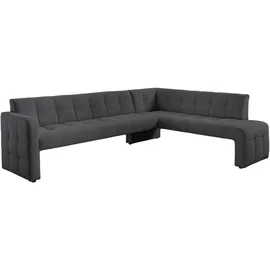 exxpo - sofa fashion Essbank EXXPO - SOFA FASHION "Barista, bequem und elegant, hohe Bodenfreiheit", grau (anthrazith), B:265cm H:83cm T:199cm, Sitzbänke, Essbank, Eckbank Barista bequem und elegant, hochwertige Detailverarbeitung