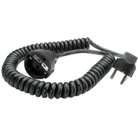Bachmann Schutzkontakt-Spiralverlängerung 230V/16A, schwarz, 4 m